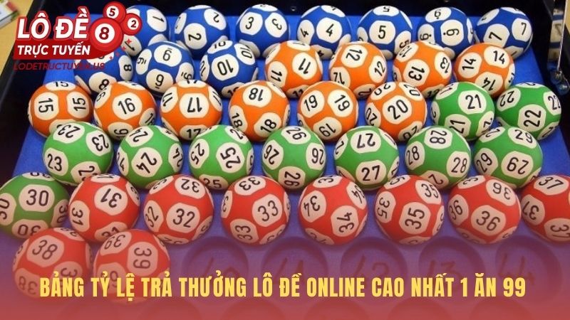 Các hình thức lô đề online có tỷ lệ thưởng minh bạch 1 ăn 99