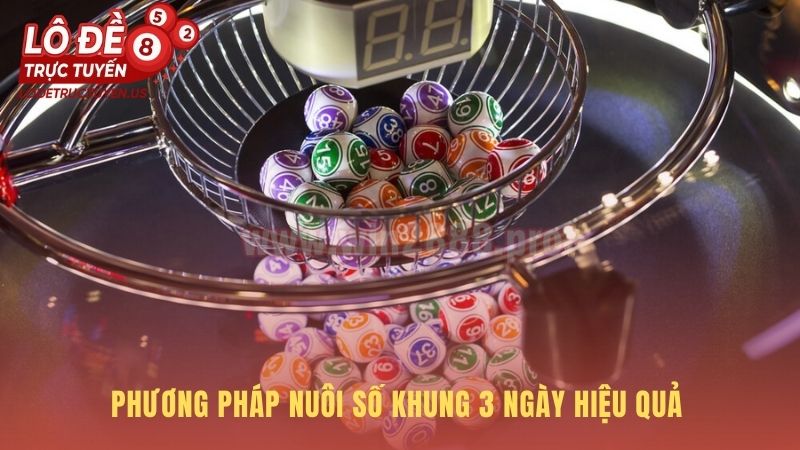 Nuôi khung 3 ngày củng cố chiến lược kiếm tiền từ lô đề dài hạn